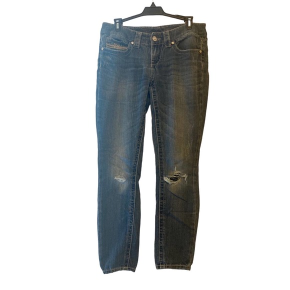 Seven 7 Skinny Distressed Jeans - Size 4 - Picture 1 of 9